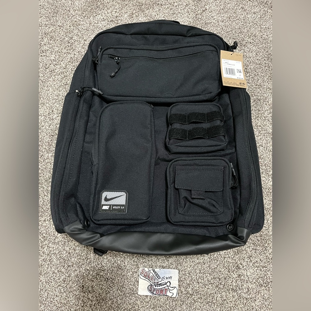 Authentic New Nike Utility Elite 2.0 Backpack Large 37L Black White FN4173-010